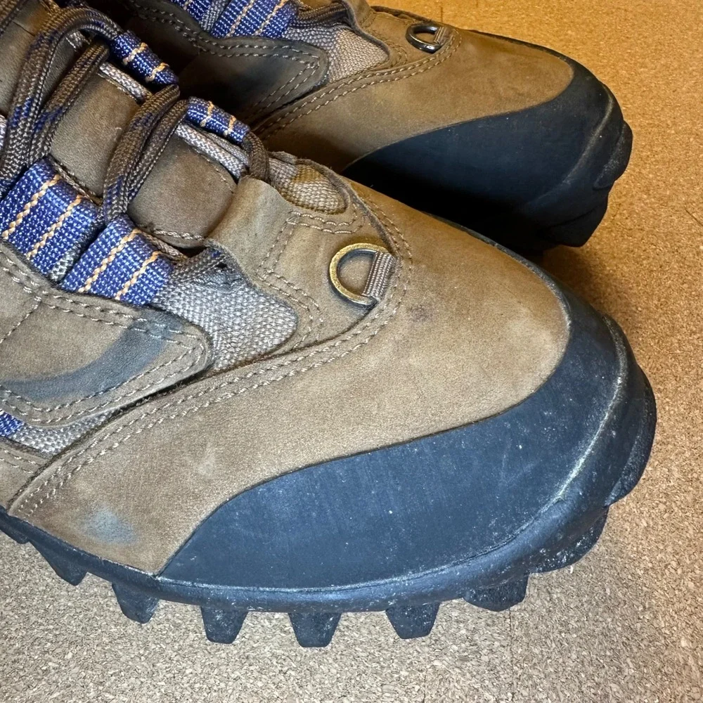 Salomon Mens Contagrip Thinsulate Winter Hiking Boots Brown‎ Blue Size 7.5